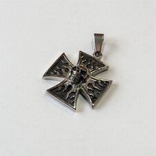 Prívesok chopper - Kríž/Lebka