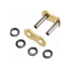 Nitovacia spojka reťaze D.I.D Chain 520VX3 ZJ zlatá/čierna