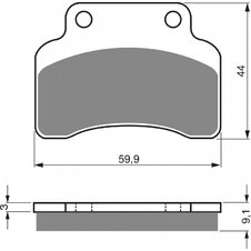 Brzdové obloženie GOLDFREN 136 S3