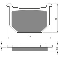 Brzdové obloženie GOLDFREN 111 AD  OFF-ROAD FRONT