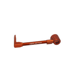 Lever guard ACCOSSATO with orange hose and joint left, aluminium