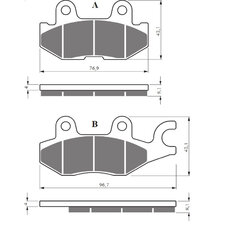 Brzdové obloženie GOLDFREN 427 K5