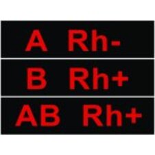 Nášivka krvná skupina