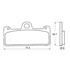 Brzdové obloženie ACCOSSATO AGPA128 EV1