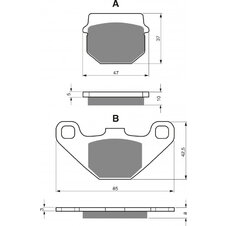 Brzdové obloženie GOLDFREN 042 S33 OFF-ROAD FRONT