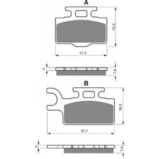 Brzdové obloženie GOLDFREN 167 AD