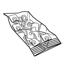 Montážna sada platne SHAD D1B37BOR pre SH37