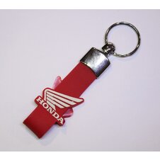 HONDA klúčenka - guma / červená