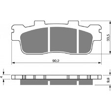 Brzdové obloženie GOLDFREN 302 AD  STREET