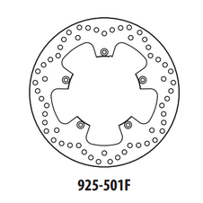 Brzdový kotúč GOLDFREN 925-501F predné 260 mm