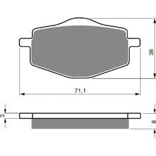 Brzdové obloženie GOLDFREN 018 AD