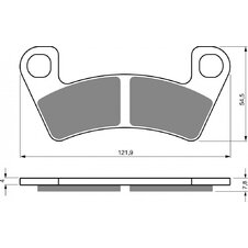 Brzdové obloženie GOLDFREN 410 S33 STREET FRONT