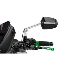 Zpätné zrkadlo PUIG GTI 016DN elexovaný hliník/čierny ľavý