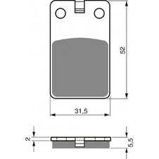 Brzdové obloženie GOLDFREN 120 AD