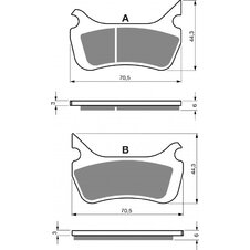 Brzdové obloženie GOLDFREN 414 AD  STREET