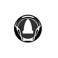 Ochranné nálepky na viečko nádrže PUIG NAKED 6295U sivá