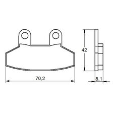 Brzdové obloženie ACCOSSATO AGPA158 OR