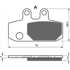 Brzdové obloženie GOLDFREN 223 AD  OFF-ROAD FRONT