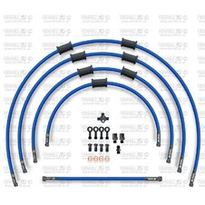 ŠTANDART -predok -sada Venhill POWERHOSEPLUS SUZ-7001FS-SB (5 hadíc v sade) modré hadice, nerezové koncovky