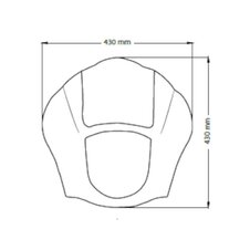 Plexi štít CUSTOMACCES JAX CUP009H dymové
