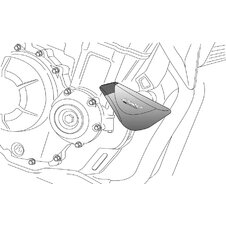 Posuvníky rámu PUIG PRO 3158N čierny s šedou gumou