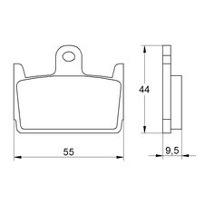 Brzdové obloženie ACCOSSATO AGPP150 OR