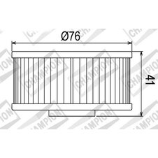 Olejový filter CHAMPION COF044 100609645