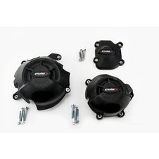 Ochranné kryty motora PUIG 20136N čierna zahrnuje pravý, ľavý kryt a kryt alternátora