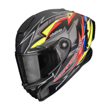 Scorpion prilba EXO-RACE AIR - MOVE ON / Matt Black-Red-Yellow