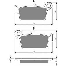 Brzdové obloženie GOLDFREN 071 AD  STREET