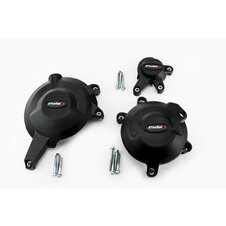 Ochranné kryty motora PUIG 20134N čierna zahrnuje pravý, ľavý kryt a kryt alternátora