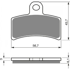 Brzdové obloženie GOLDFREN 143 K5