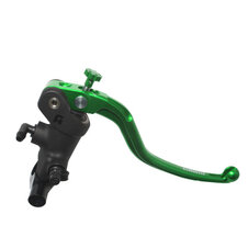 Radial brake master cylinder ACCOSSATO 19 x 20 with fixed lever,green