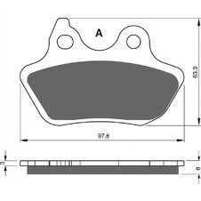 Brzdové obloženie GOLDFREN 244 S3