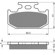 Brzdové obloženie GOLDFREN 100 S3
