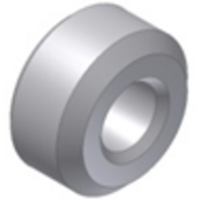 Obmedzovacia podložka MIVV 50.SS.070.1 Ø20x10 Bore Ø8.5