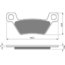 Brzdové obloženie GOLDFREN 316 K5