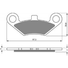 Brzdové obloženie GOLDFREN 284 K5