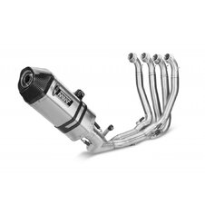 Výfuk kompletný 4x2x1 MIVV SPEED EDGE R.KA.0005.SRT Celotitán / Karbónové viečko verzia "REPLICA"