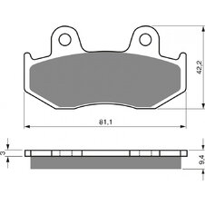 Brzdové obloženie GOLDFREN 188 AD  STREET
