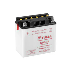 Conventional 12V battery with acid YUASA 12N7-4A