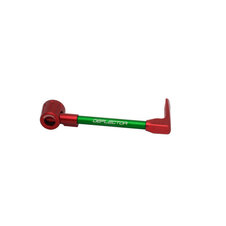 Lever guard ACCOSSATO with green hose and joint right, aluminium