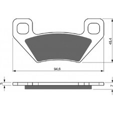 Brzdové obloženie GOLDFREN 254 AD  STREET
