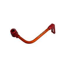 Lever guard ACCOSSATO with orange hose and joint right, aluminium