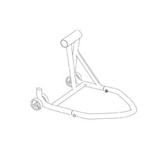 Moto zdvihák PUIG SIDE STAND 7367N čierna pravý