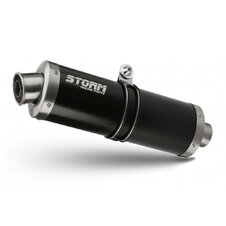 Koncovka výfuku STORM OVAL H.079.LX2B čierna