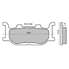 Brzdové obloženie RMS 225100410 organické