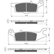 Brzdové obloženie GOLDFREN 255 AD  STREET