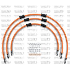 ŠTANDART -predok -sada Venhill POWERHOSEPLUS SUZ-7005F-OR (3 hadice v sade) oranžové hadice, chrómové koncovky