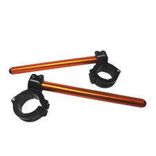 Adjustable clip-ons ACCOSSATO inclination from 6Â° to 10Â° with inner ring, orange